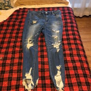 American eagle high rise jegging (super ripped)